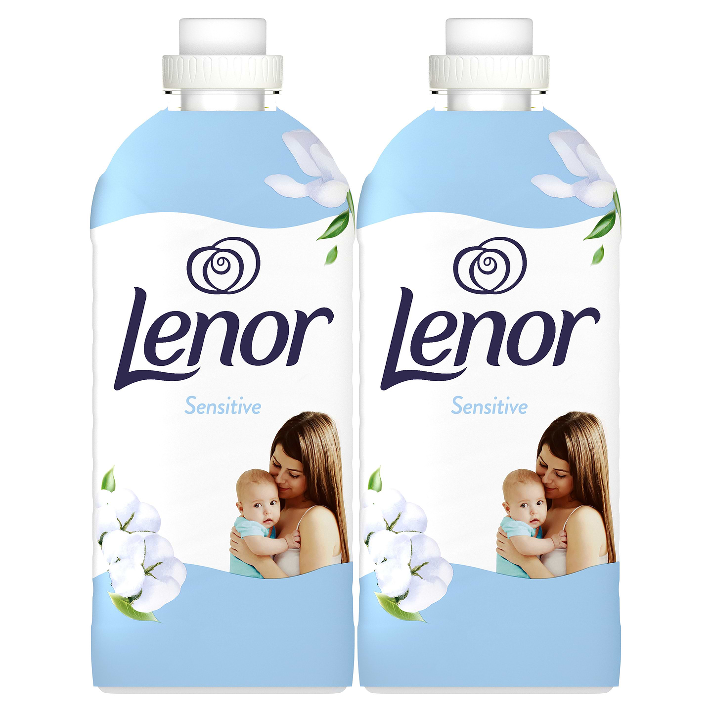 Ополаскиватель для белья Lenor для чувствительной кожи 118 циклов, 2х1.239 л