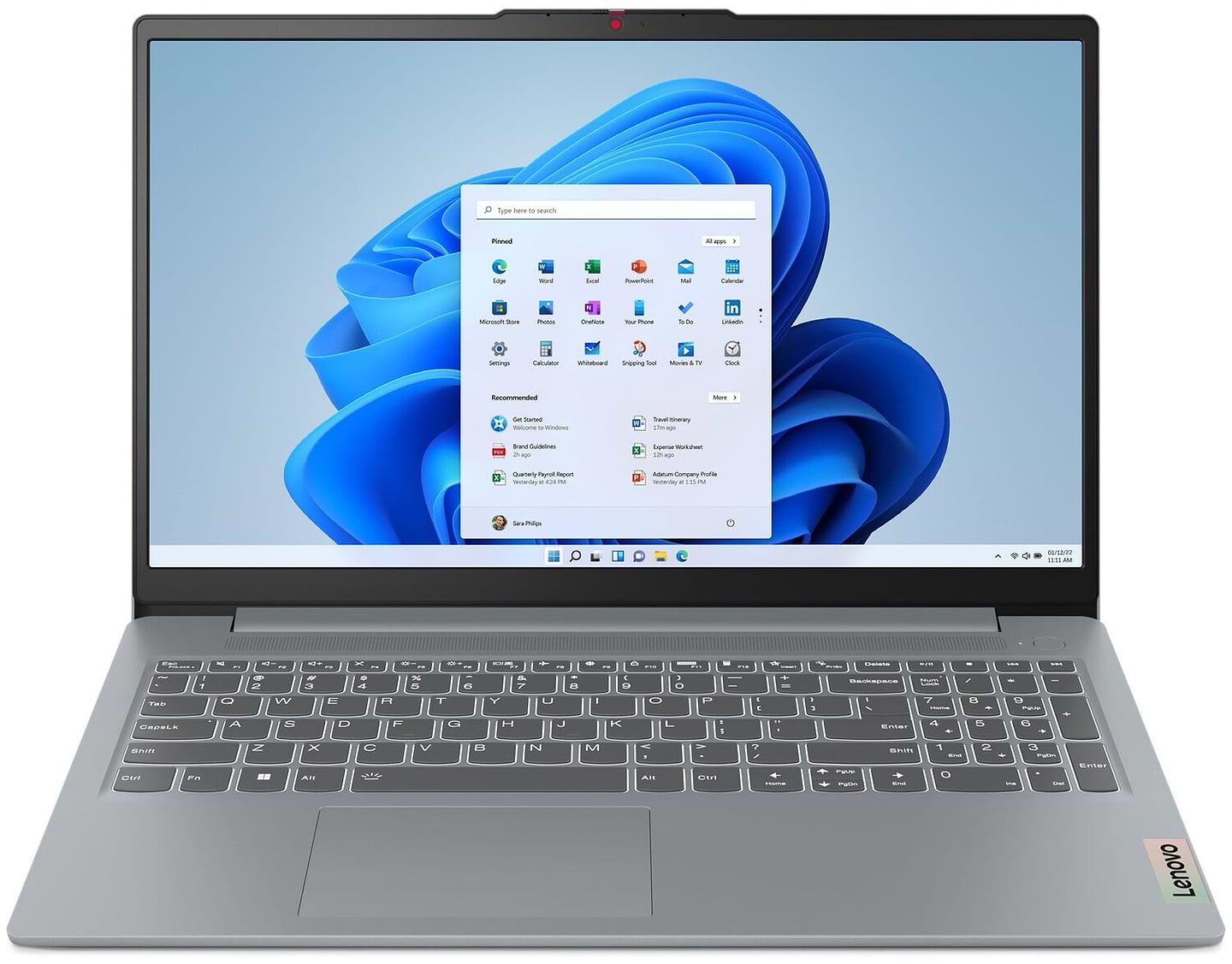 Ноутбук Lenovo IdeaPad Slim 3 15AMN8 (82XQ01K9RA) Arctic Grey