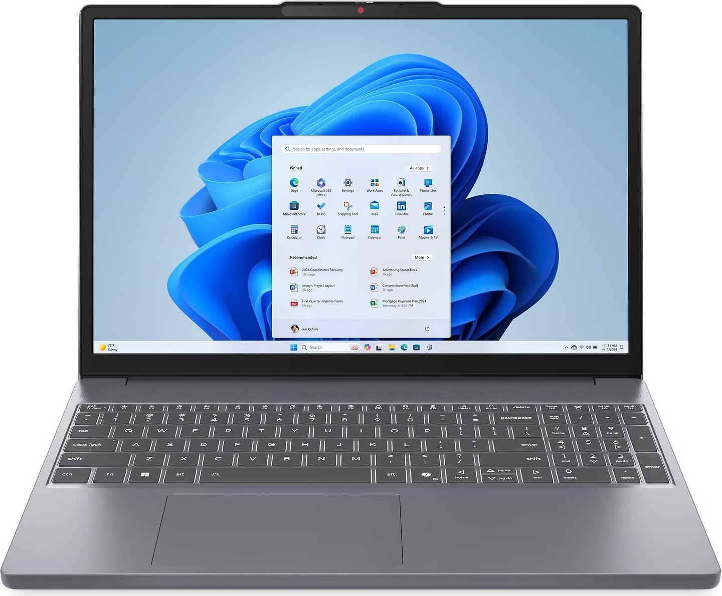 Ноутбук Lenovo IdeaPad Slim 3 15IRH10 (83K10106RA) Luna Grey