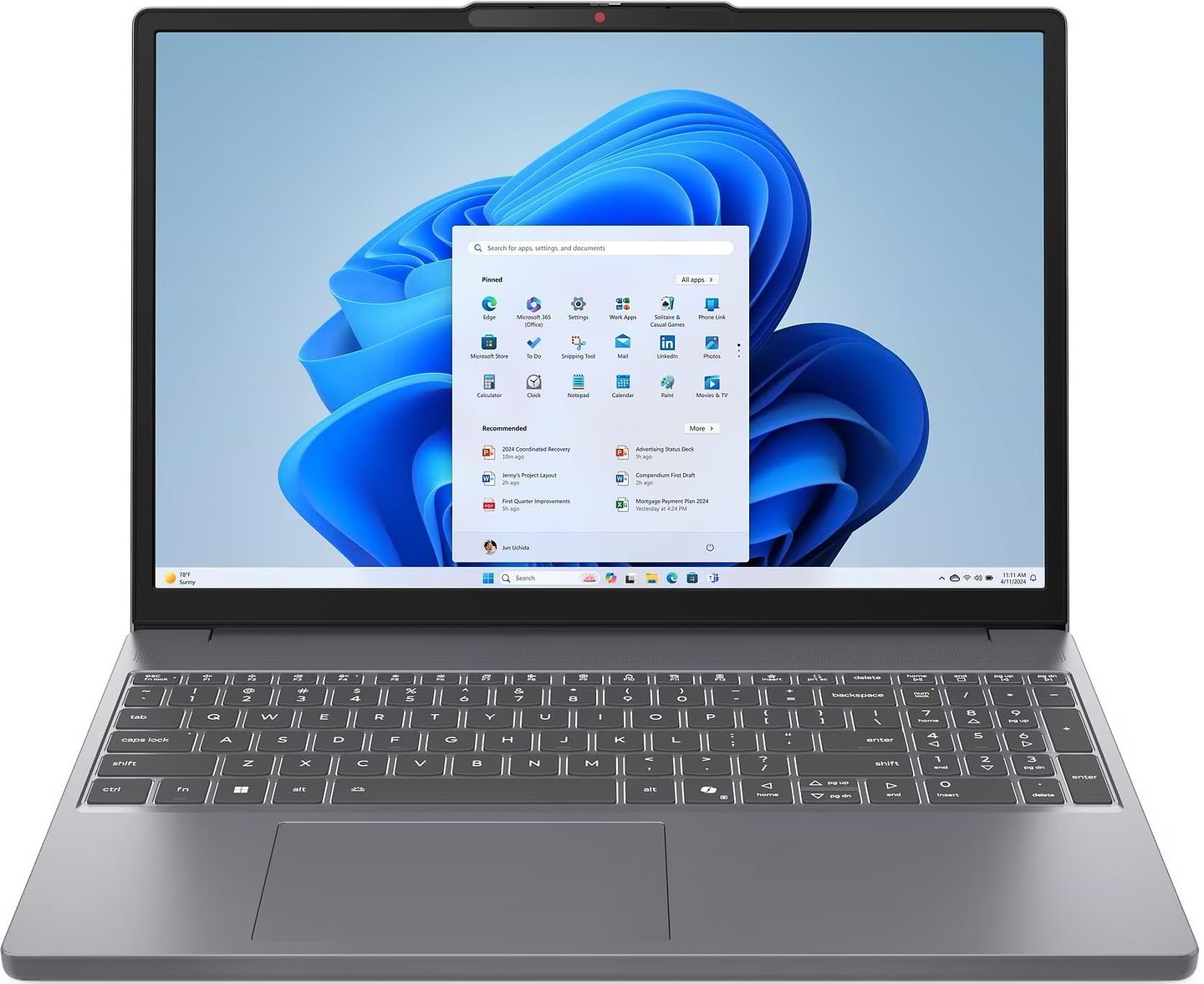Ноутбук Lenovo IdeaPad Slim 3 15IRH10 (83K101K9RA) Luna Grey