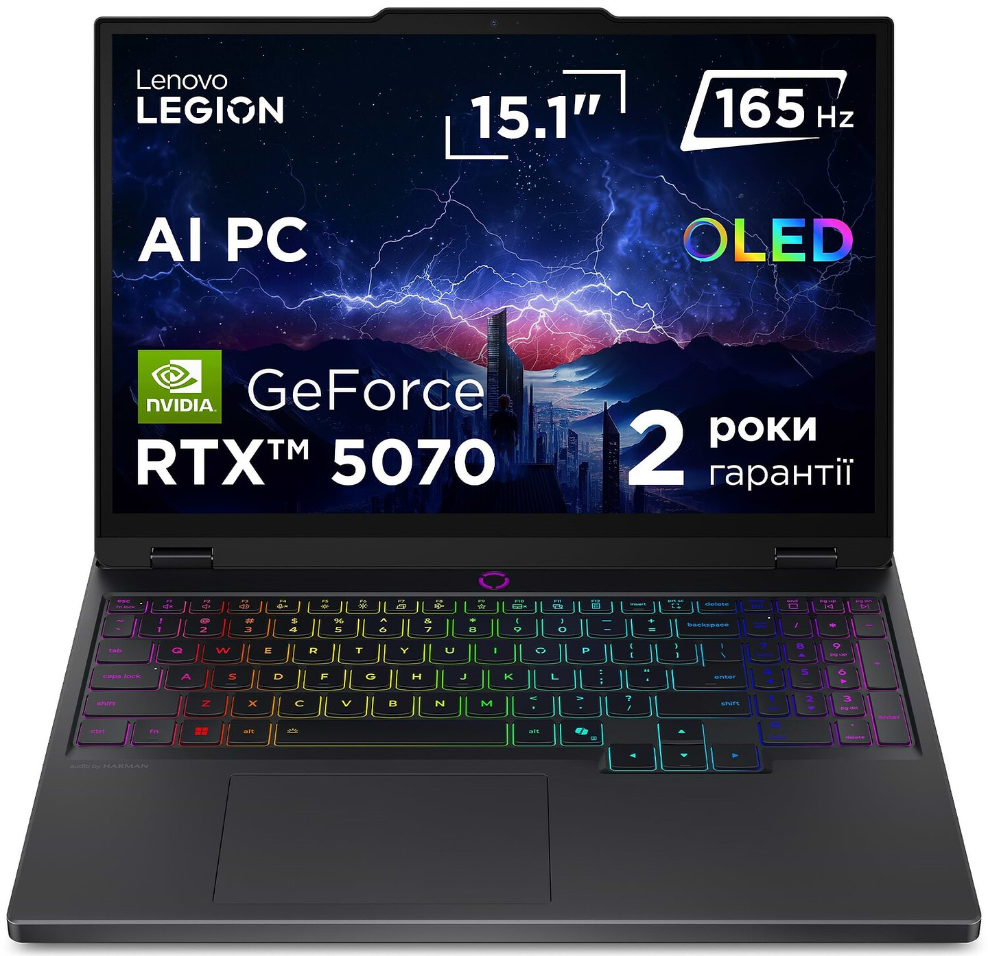 Ноутбук ігровий Lenovo Legion 5 15IAX10 (83F00071RA) Eclipse Black