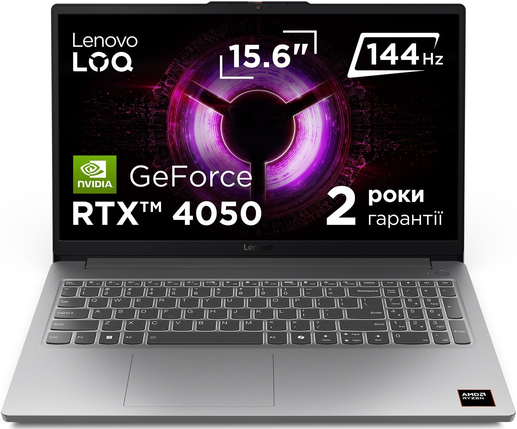 Ноутбук ігровий Lenovo LOQ 15ARP10E (83S000EXRA) Luna Grey