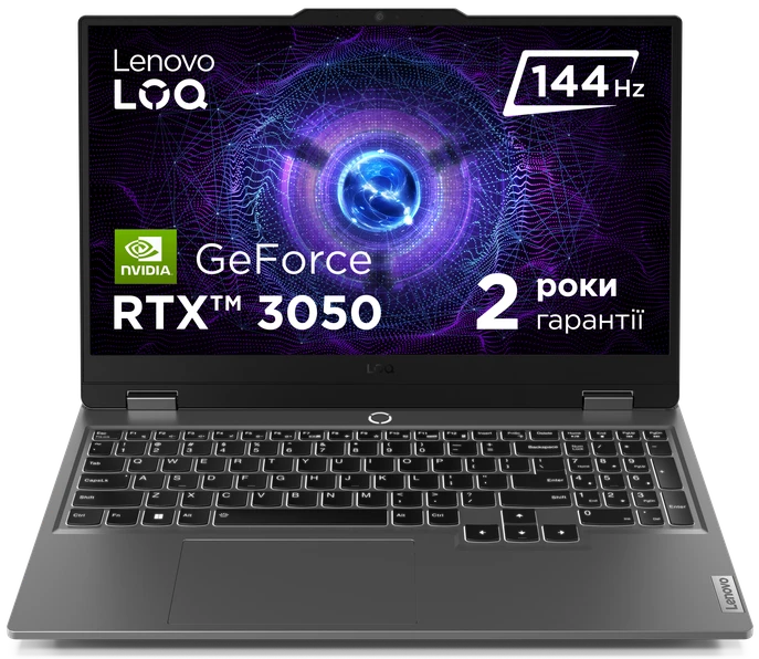 Ноутбук ігровий Lenovo LOQ 15IRX9 (83DV01L0RA) Luna Grey