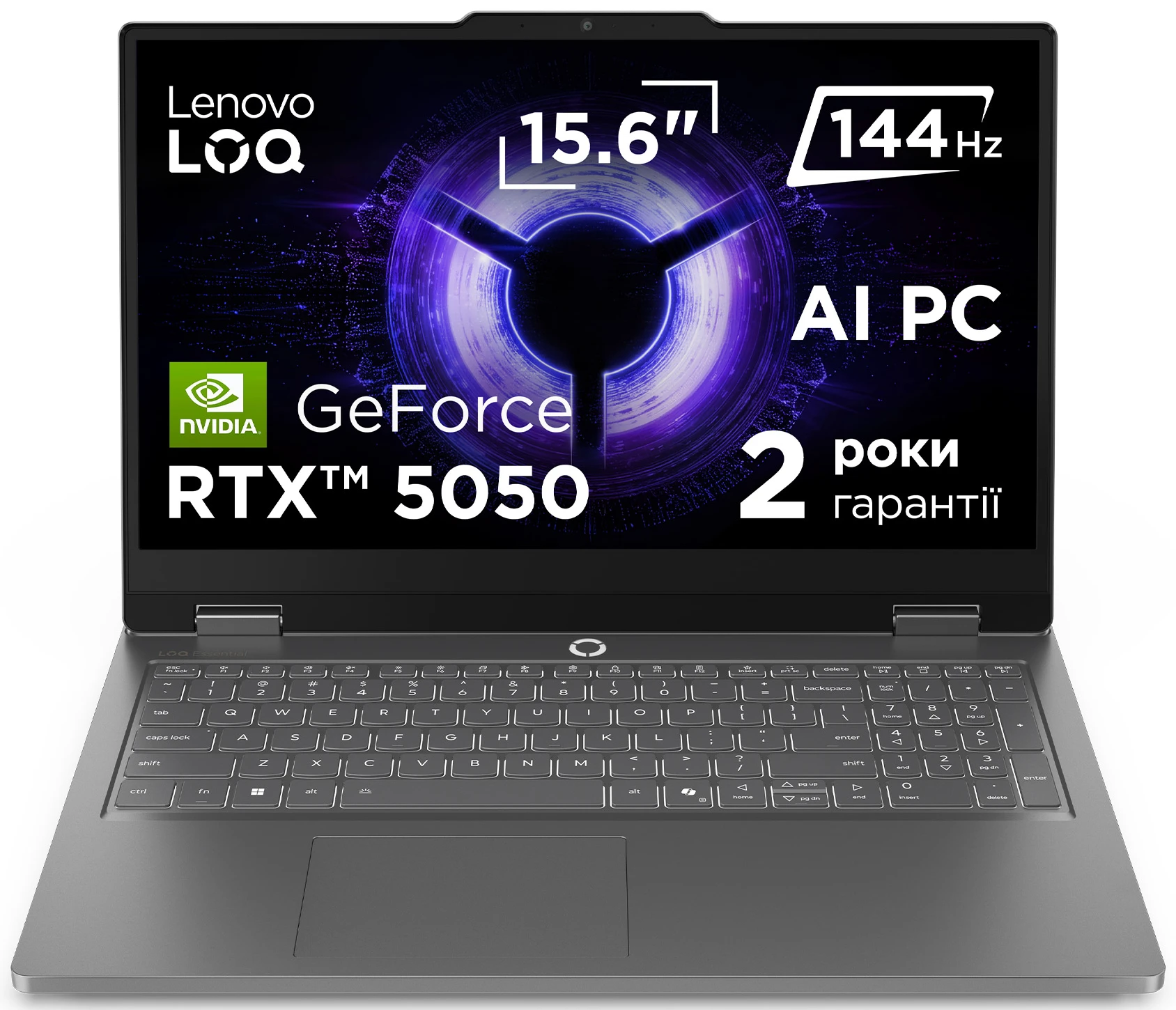 Ноутбук игровой Lenovo LOQ Essential 15IRX11 (83SC008YRA) Luna Grey
