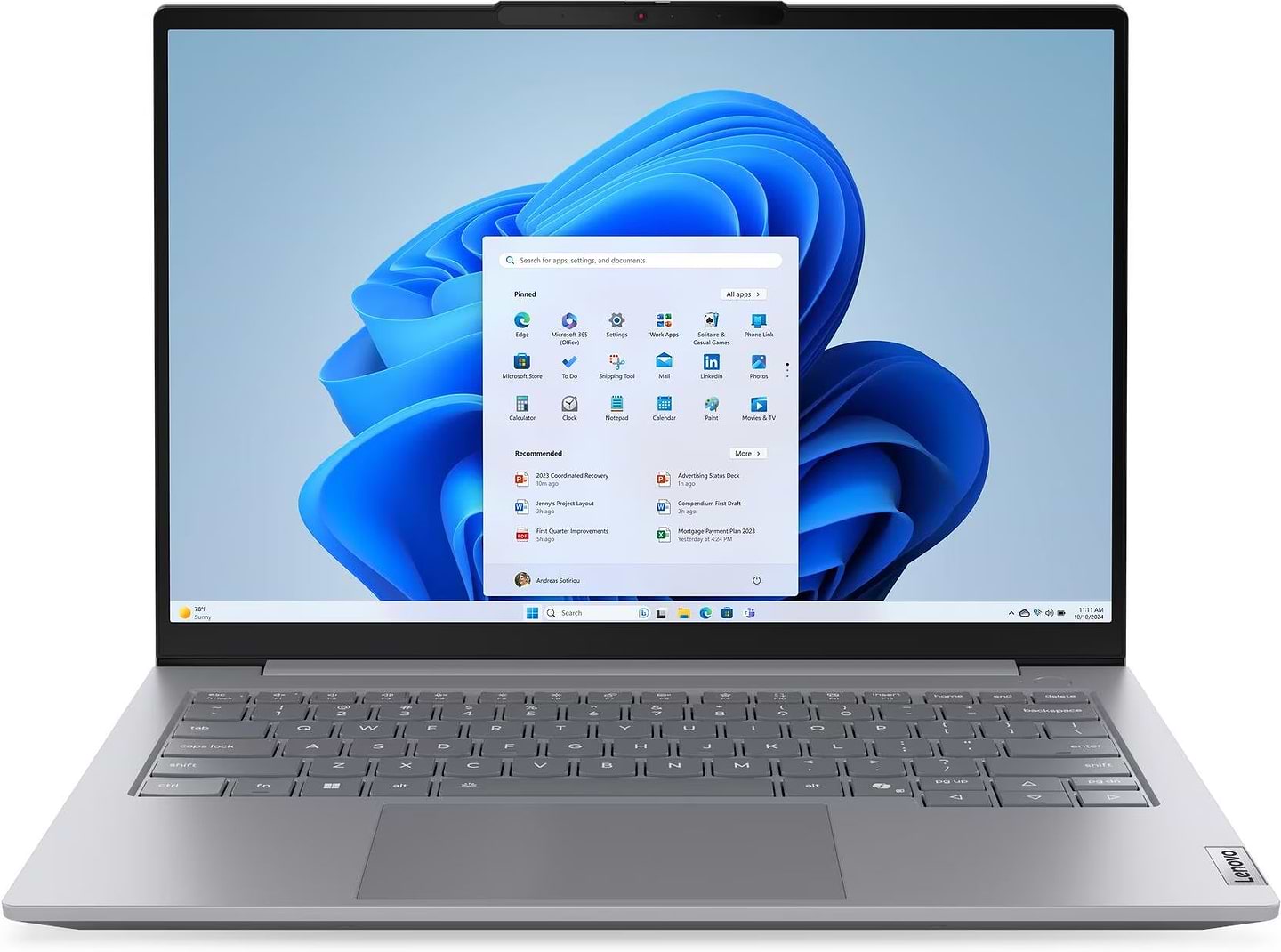 Ноутбук Lenovo ThinkBook 14 G8 (21SJ00P8RA) Arctic Grey