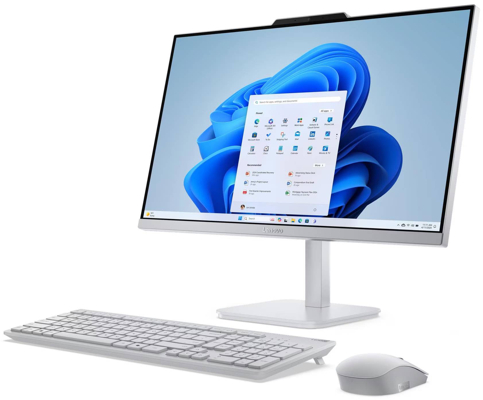 Комп'ютер-моноблок Lenovo A100 Cloud Grey (F0JN002VUO)