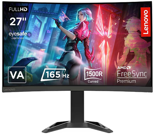 Фото - Монитор игровой Lenovo G27c-30 (66F3GAC2UA) Black