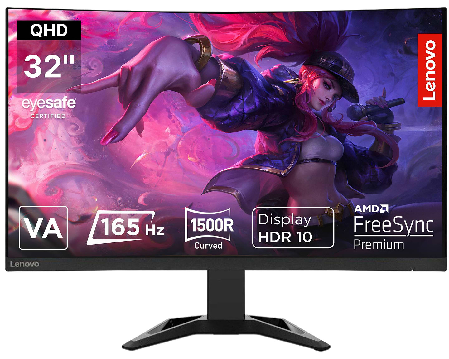 Монитор игровой Lenovo G32qc-30 (66F2GAC1UA) - Фото 1