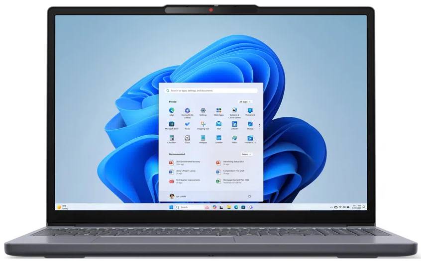 Ноутбук Lenovo IdeaPad Slim 3-15ARP10 (83K700ABRA) Luna Grey - Фото 1