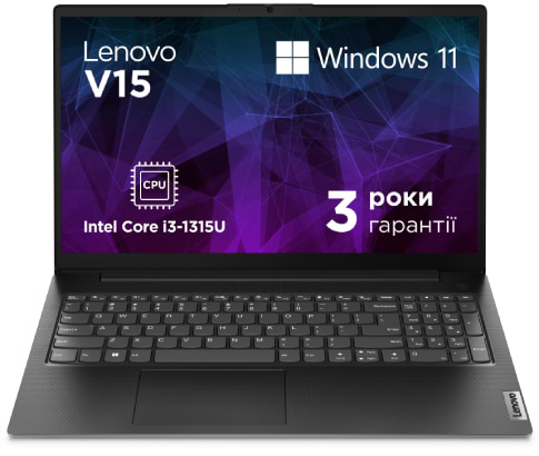 Ноутбук Lenovo V15 G4 IRU (83A1SO1EOO) Business Black - Фото 1
