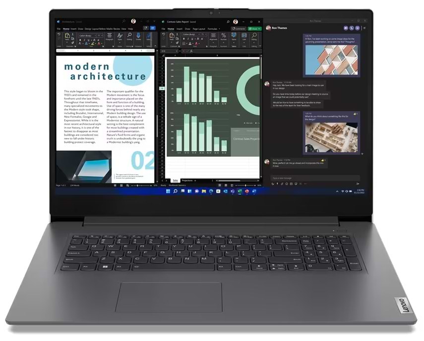 Ноутбук Lenovo V17 G4 IRU (83A2001XRA) Iron Grey - Фото 1