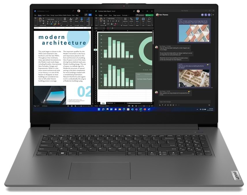 Ноутбук Lenovo V17 G4 IRU (83A2003KRA) Iron Grey - Фото 1