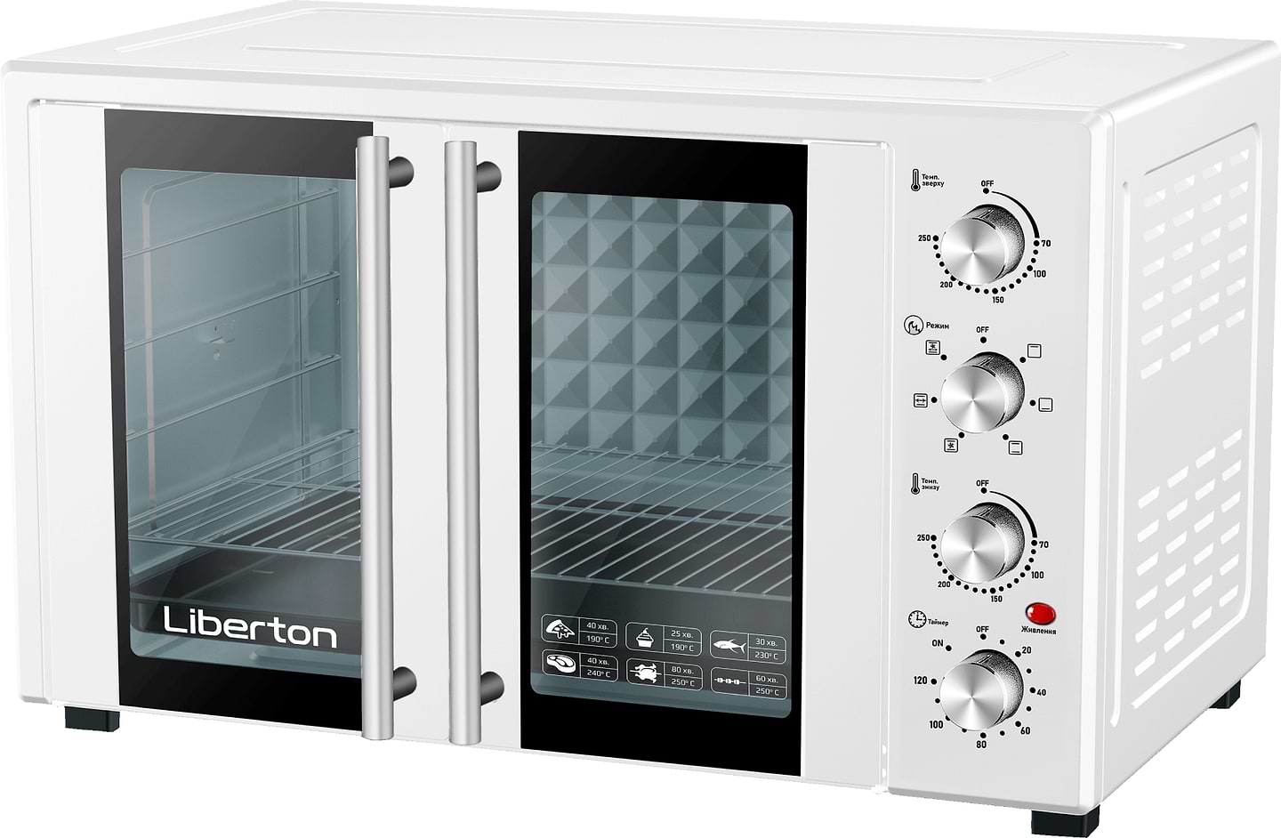 Уцінка - Піч електрична Liberton LEO-500 White