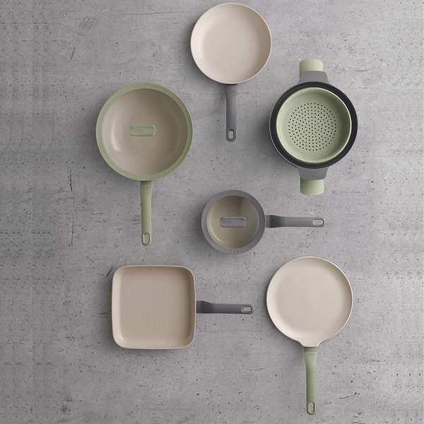 Фото - Сковорода універсальна Berghoff 3950446 LEO BALANCE Sage 30 см 2.9 л