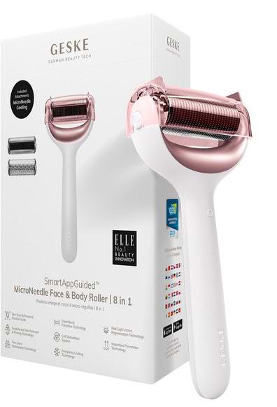 Массажер для лица GESKE MicroNeedle Face & Body Roller 8 в 1 (GK000043SL01)