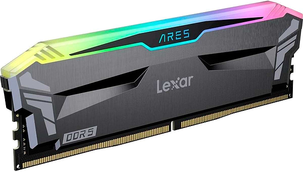Фото - Память DDR Lexar Ares RGB Black DDR5 6400MHz 32GB Kit 2x16GB (LD5EU016G-R6400GDLA)