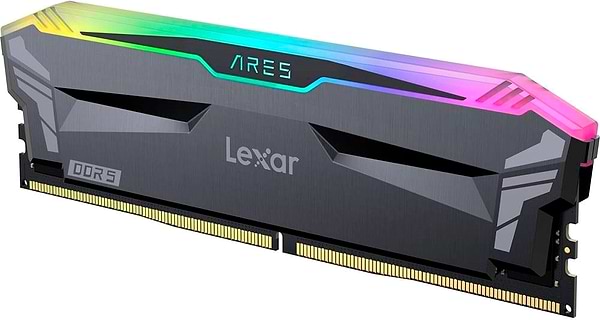 Фото - Память DDR Lexar Ares RGB Black DDR5 6400MHz 32GB Kit 2x16GB (LD5EU016G-R6400GDLA)