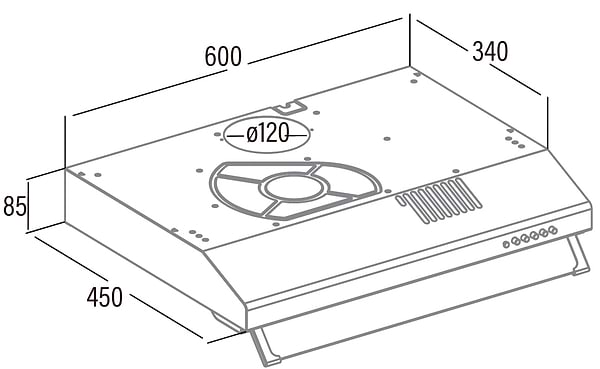 Фото - Вытяжка традиционная Cata LF 2060 X