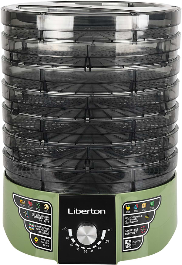Фото - Сушарка для фруктів та овочів Liberton LFD-5524P