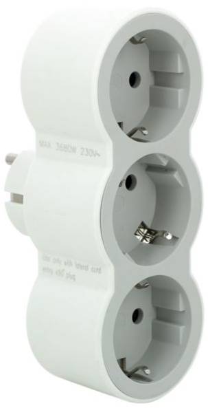 Фото - Розгалужувач 220В Legrand 3 р White-grey (694518) Фото - Розгалужувач 220В Legrand 3 р White-grey (694518)
