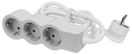 Фото - Удлинитель 220В Legrand STANDARD 3x2K+3 sockets 16 A 1.5 m White/Grey (694549)
