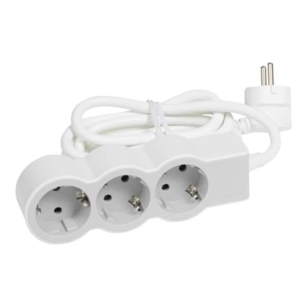 Фото - Удлинитель 220В Legrand STANDARD 3x2K+3 sockets 16 A 1.5 m White/Grey (694549)