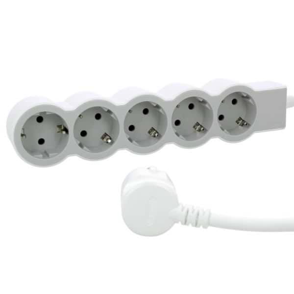 Фото - Подовжувач 220В Legrand STANDARD 5x2K+3 sockets 16 A 1.5 m White/Grey (694555)
