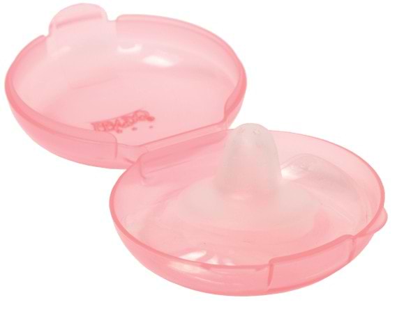 Фото - Накладки для кормления Lindo силиконовые в контейнере, розовый (Li 802 роз)