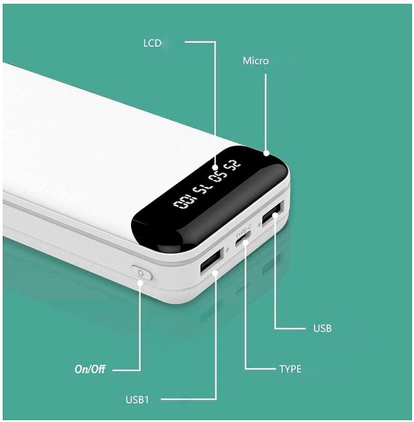 Фото - Батарея мобильная LIONPATTON L10 20000 mAh 10,5W (LI- L10-WK)