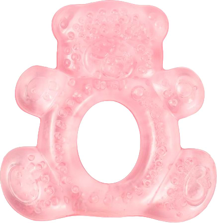 Прорезыватель с охлаждением Lindo мишка розовый (LI 301 роз м)