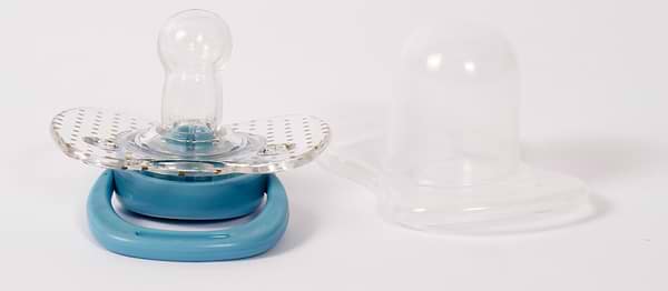 Фото - Кругла пустушка Lindo блакитний (Li401/12+гол)