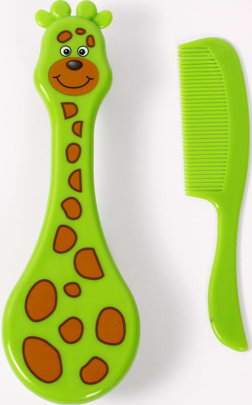 Фото - Набор расчесок для детских волос Lindo Жираф зеленый (Lі 600 зел)