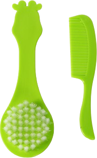 Фото - Набор расчесок для детских волос Lindo Жираф зеленый (Lі 600 зел)