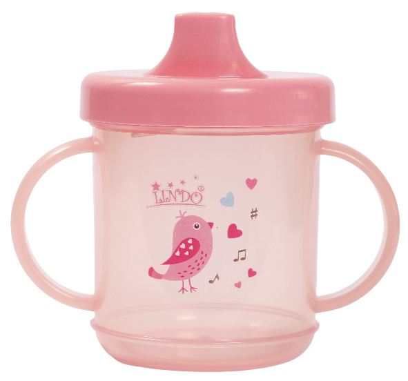 Поильник-непроливайка детский Lindo 210 мл (LI 700 роз)