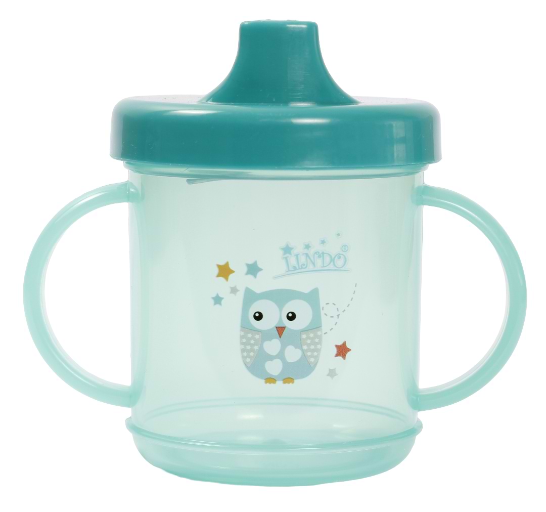 Поильник-непроливайка детский Lindo 210 мл  (LI 700 зел)