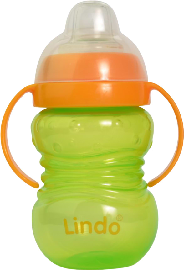 Поильник-непроливайка детский Lindo 270 мл (LI 704 зел)