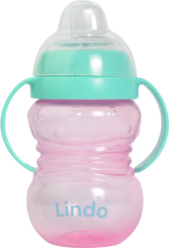Поильник-непроливайка детский Lindo 270 мл (LI 704 роз)