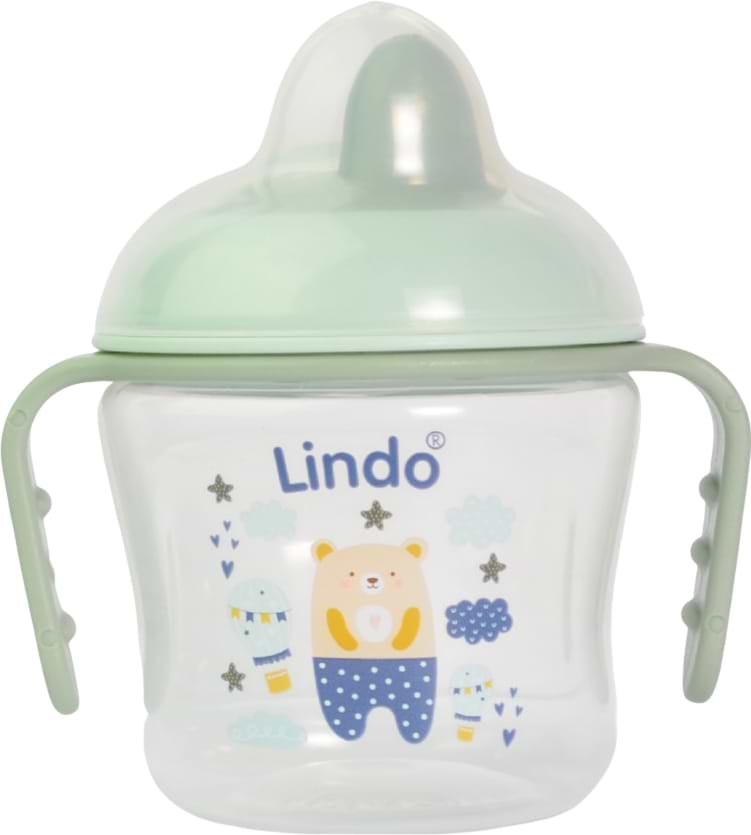 Поильник-непроливайка детский Lindo 150 мл (LI 710 зел)