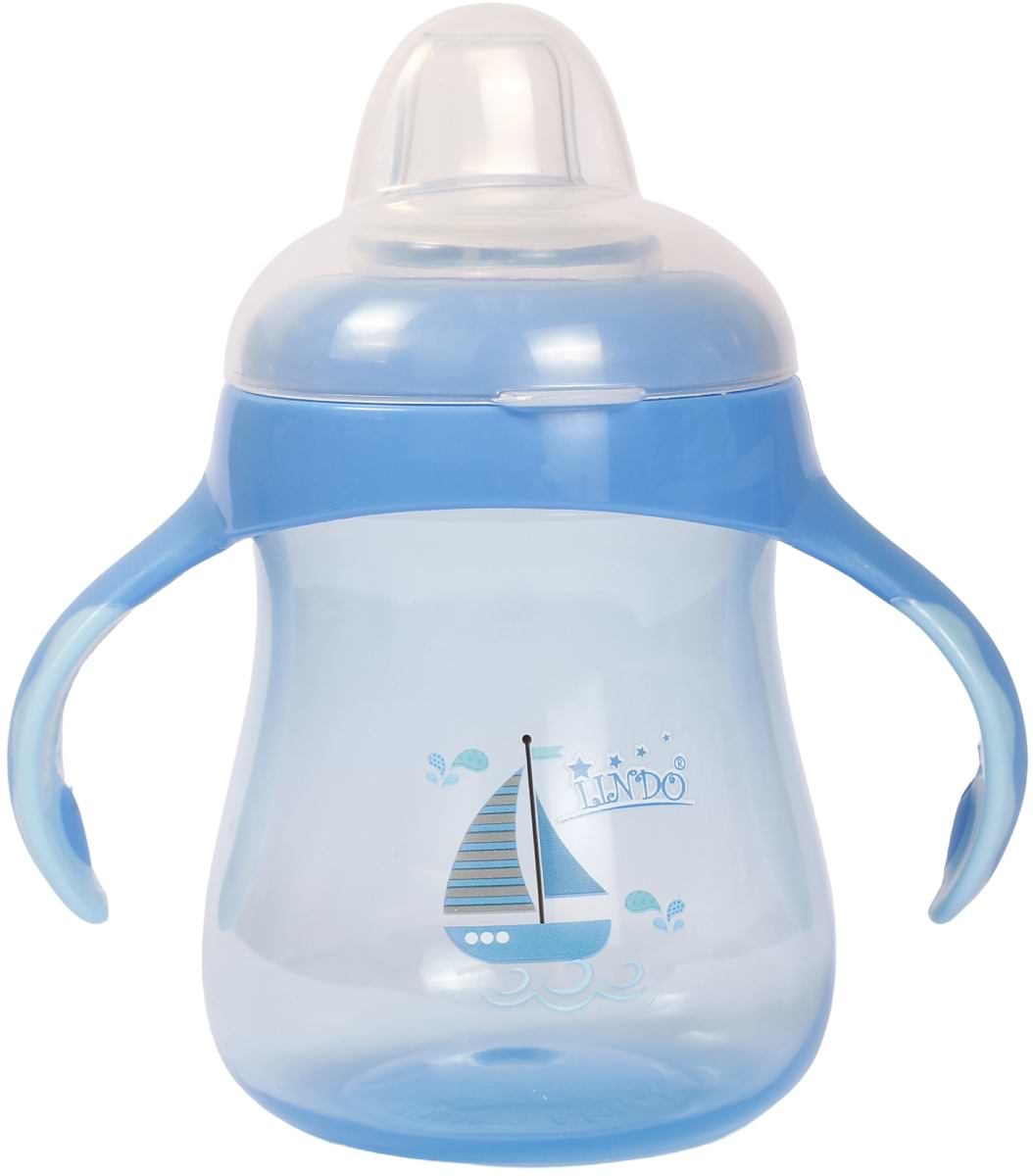 Поильник-непроливайка детский Lindo 250 мл синий (LI 711 син)