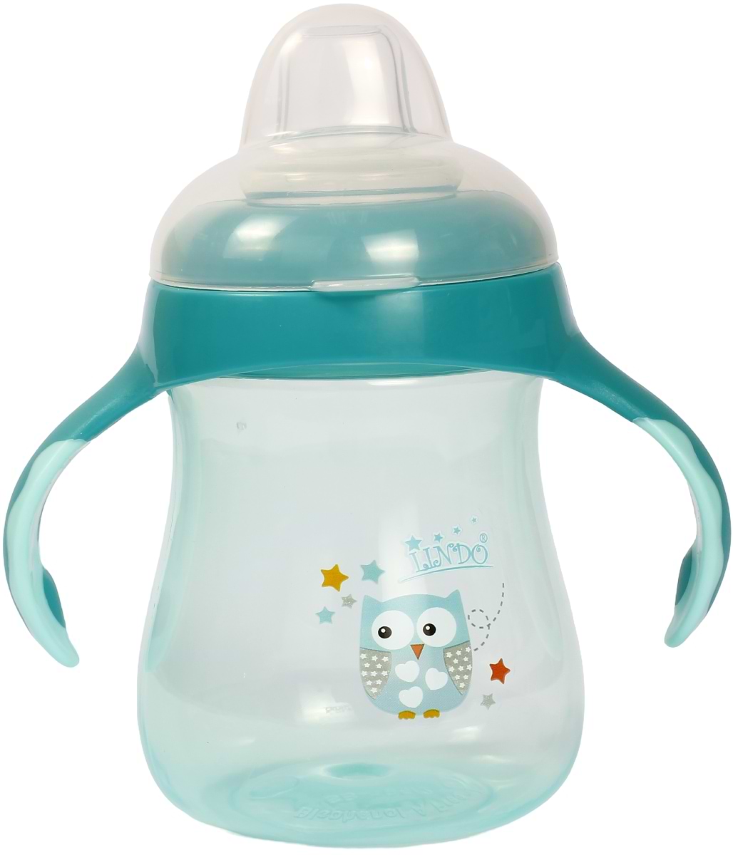 Поильник-непроливайка детский Lindo 250 мл зеленый (LI 711 зел)