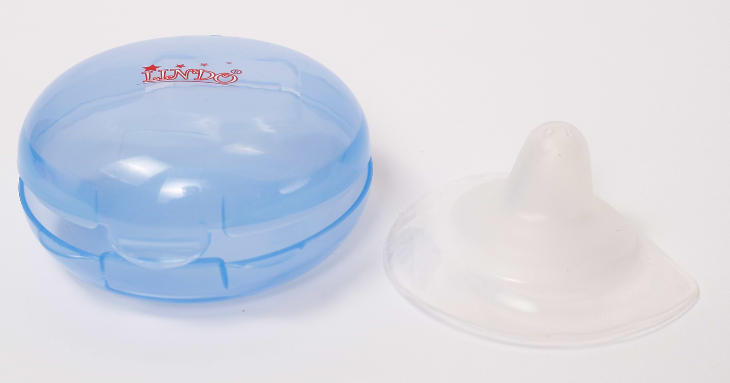 Накладки для кормления Lindo силиконовые в контейнере, голубой (Li 802 гол)