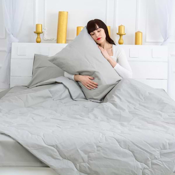 Фото - Одеяло летнее полуторное MirSon №2400 Light Gray 155x215 (2200003033304)