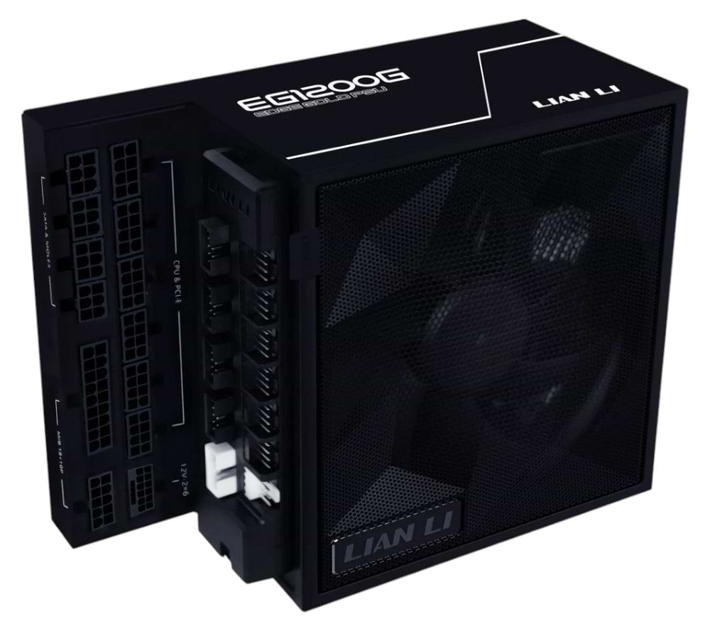 Блок питания для ПК Lian Li EDGE GOLD 1200W Black with Hub, EU Cord (G9P.EG1200G.BH00.EU)