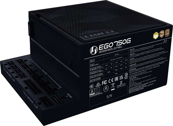 Фото - Блок питания для ПК Lian Li EDGE GOLDd 750W Black, EU Cord (G9P.EG0750G.B000.EU)