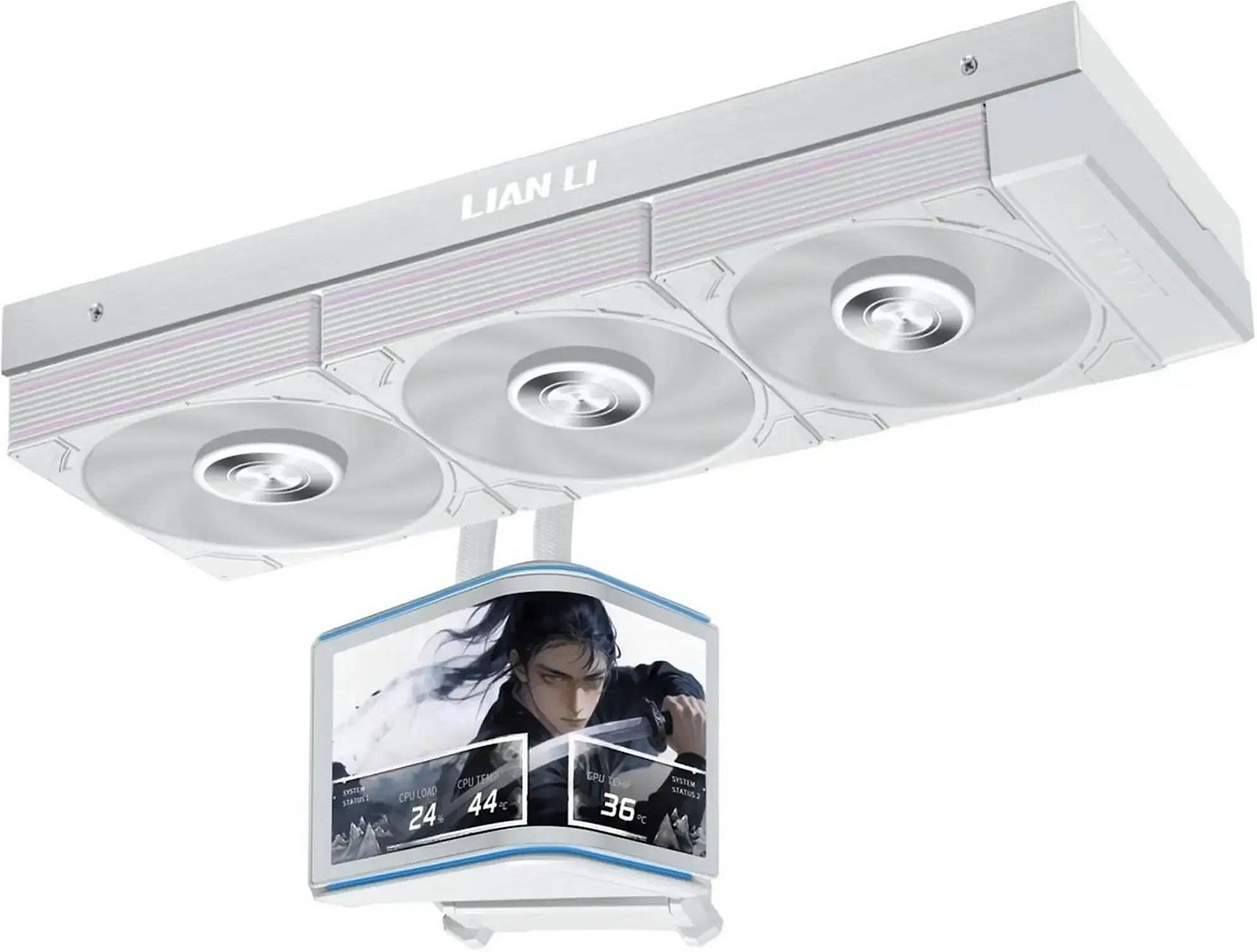 Водяная система охлаждения Lian Li Hydroshift II OLED Curved 360 P28, White (G89.GHS2OLDC36PW.00)