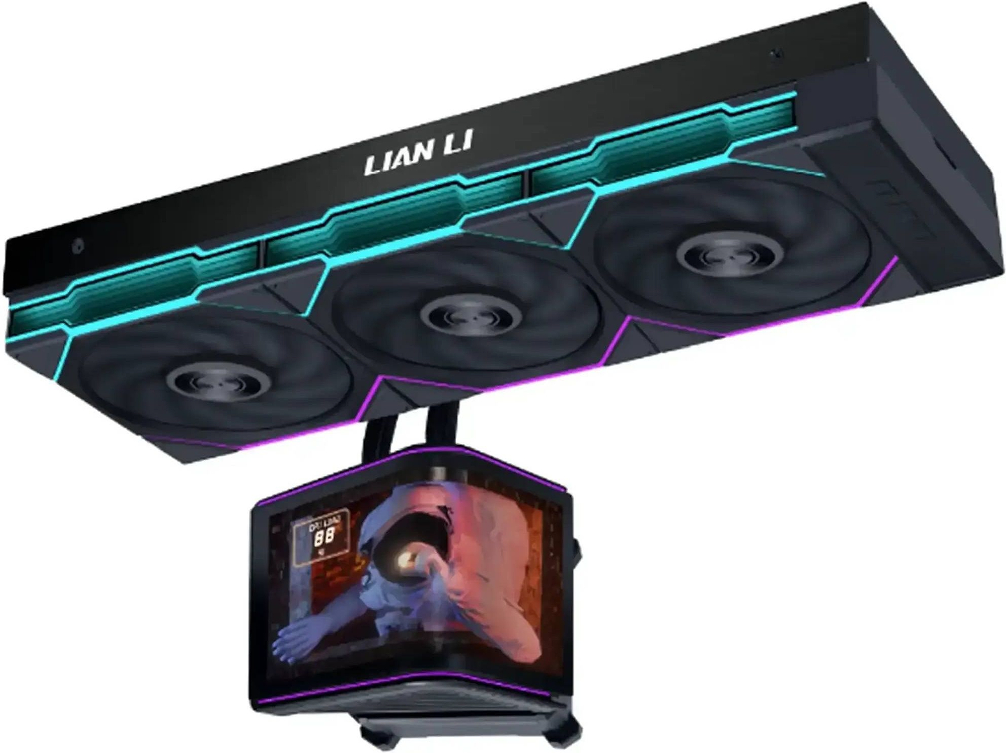 Водяная система охлаждения Lian Li Hydroshift II OLED Curved 360 TL Black (G89.GHS2OLDC36TB.00)