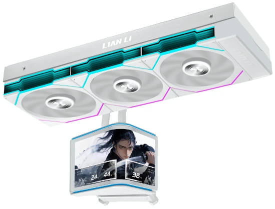 Водяная система охлаждения Lian Li Hydroshift II OLED Curved 360 TL, White (G89.GHS2OLDC36TW.00)