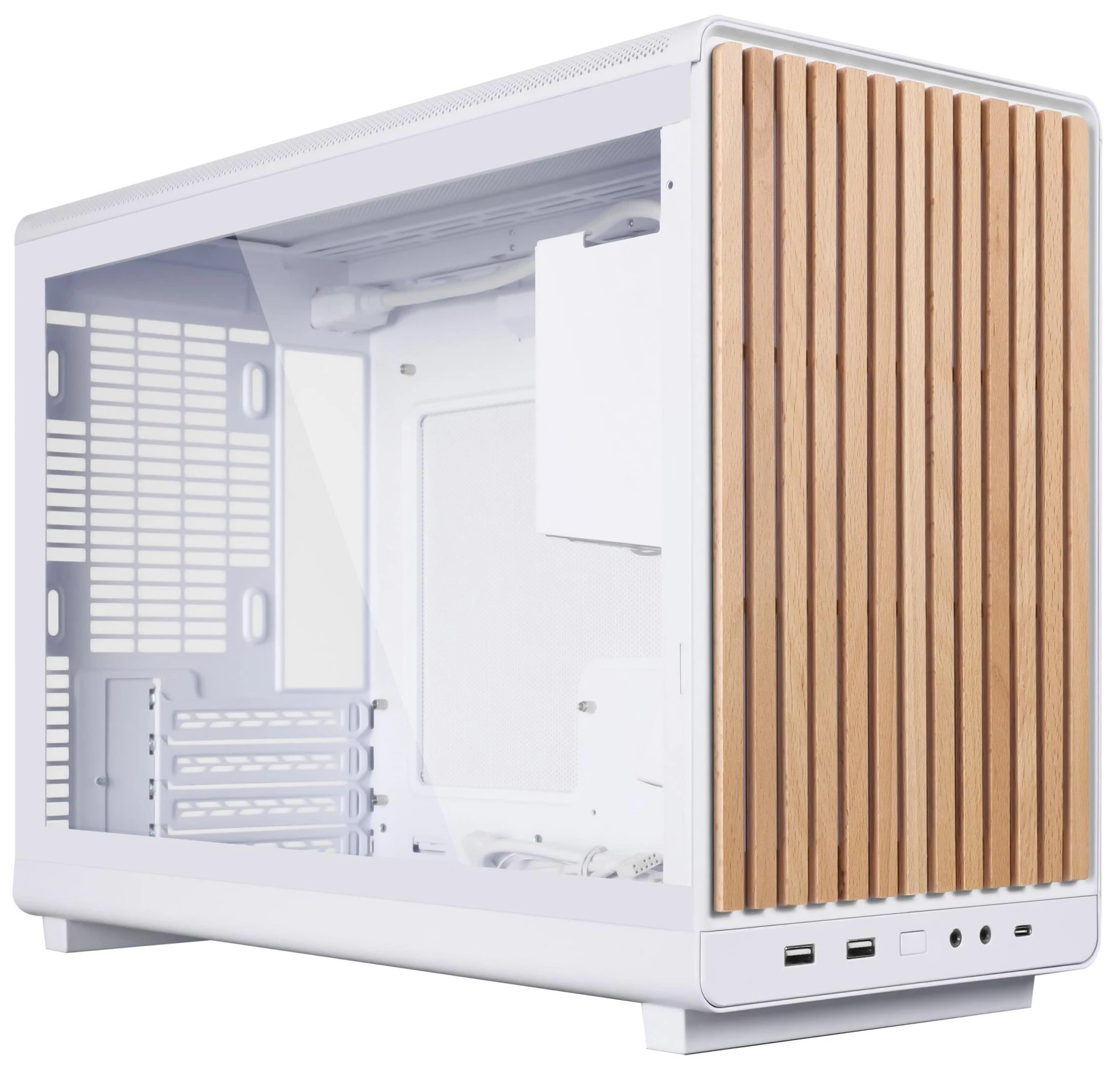 Корпус Lian Li MATX W/O PSU WHITE (G99.A3W-WDG.00)