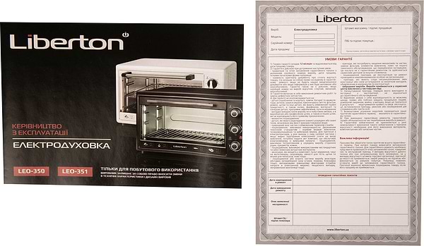 Фото - Піч електрична Liberton LEO-351 Black