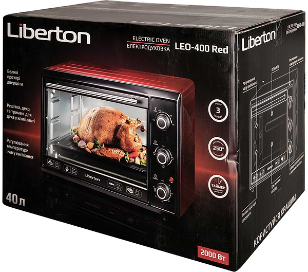 Фото - Піч електрична Liberton LEO-400 Black